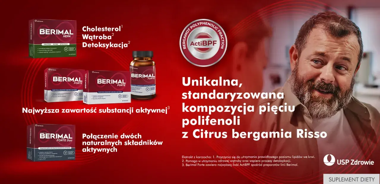 Berimal Forte Duo: połączenie dwóch naturalnych składników aktywnych. Unikalna kompozycja polifenoli z Citrus bergamia.
