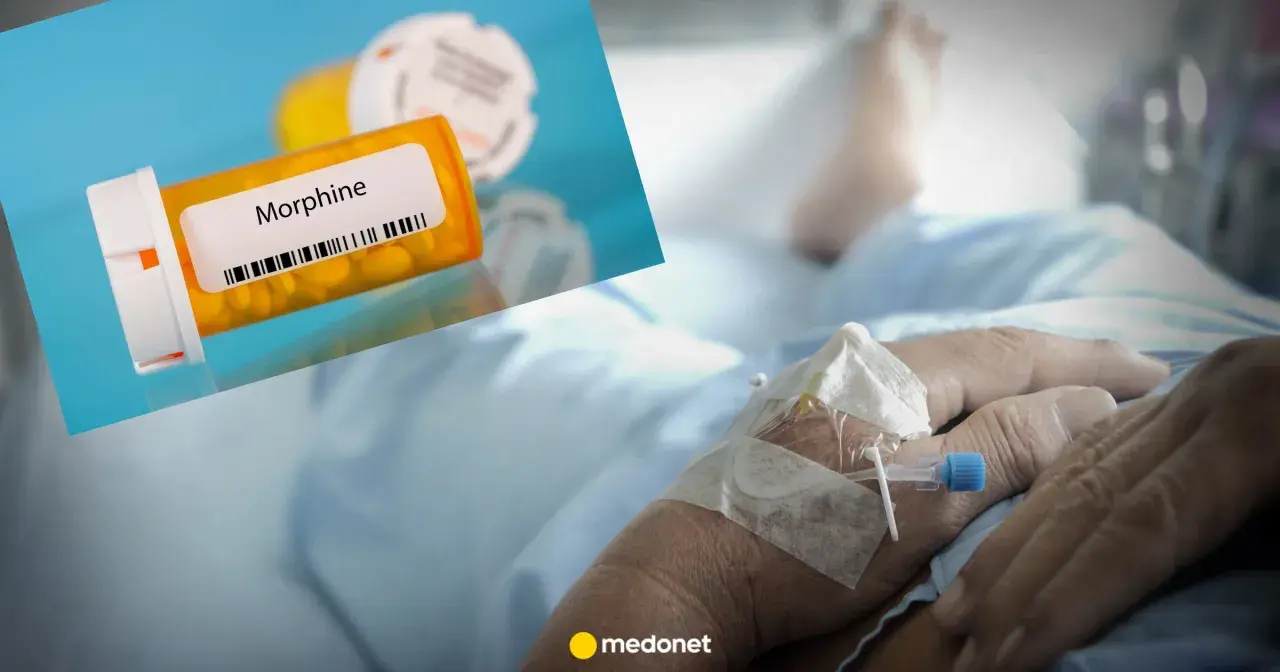 Butondol i morfina – leki przeciwbólowe stosowane w leczeniu silnego bólu, często u pacjentów w stanie terminalnym.