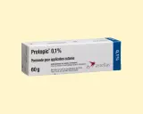 Opakowanie maści Protopic 0,1% 60g. Przed użyciem zapoznaj się z ulotką, by poznać możliwe prograf skutki uboczne.