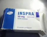 Opakowanie leku Inspra 50 mg z eplerenonem. Szukasz zamienników espiro?
